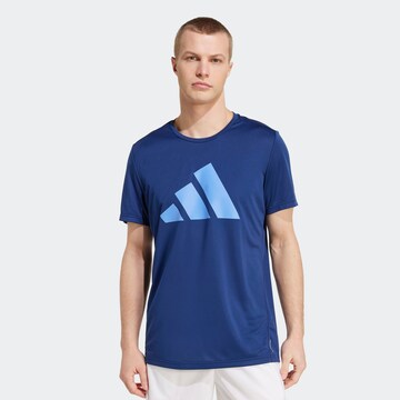 ADIDAS PERFORMANCE Performance Shirt 'Run It' in Blue: front