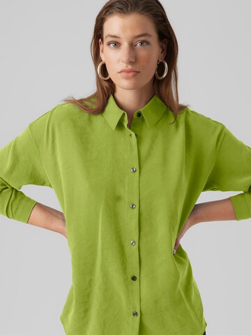 VERO MODA Bluzka 'QUEENY' w kolorze zielony