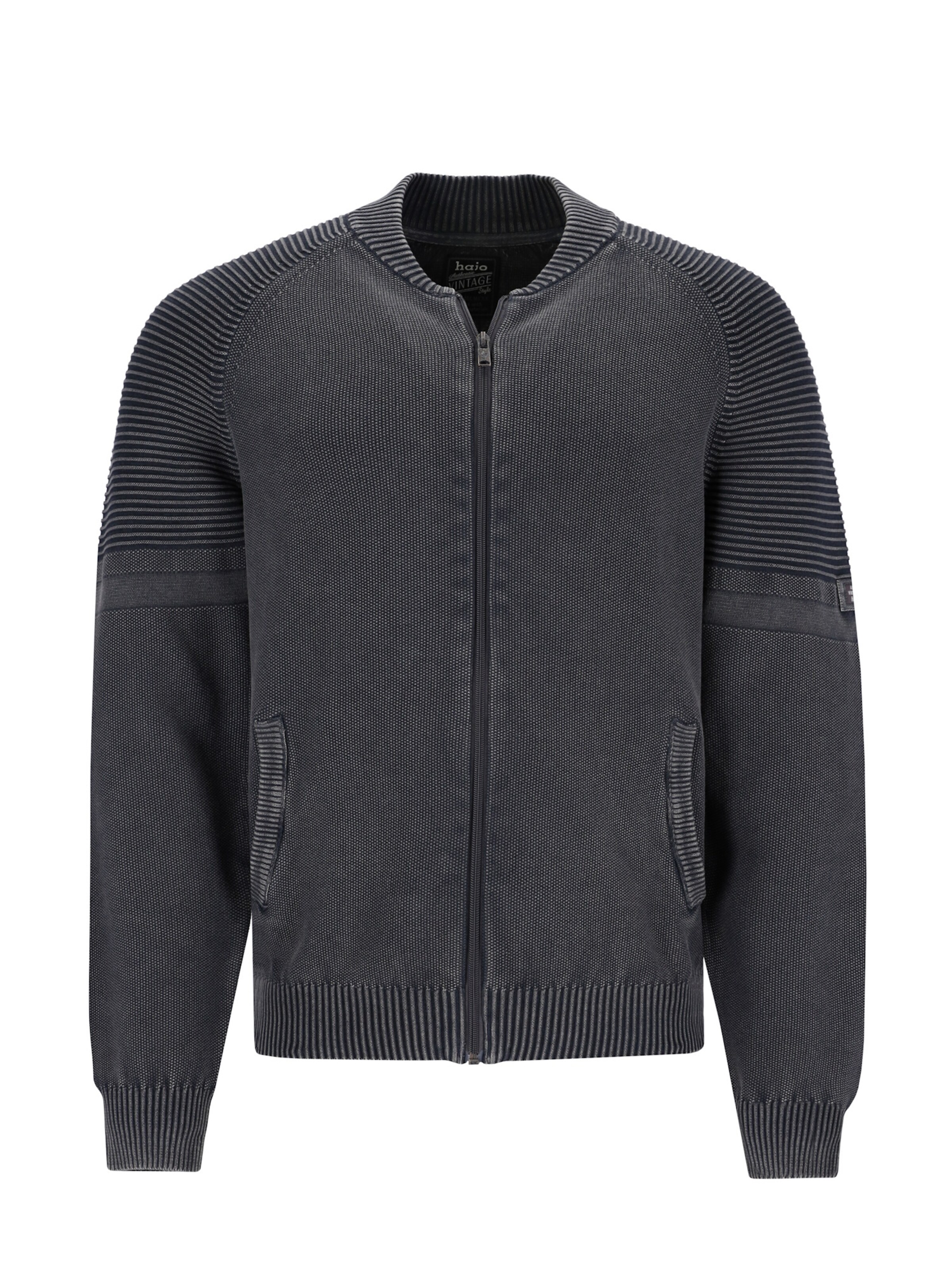 HAJO Strickjacke in Schwarz: Vorderseite