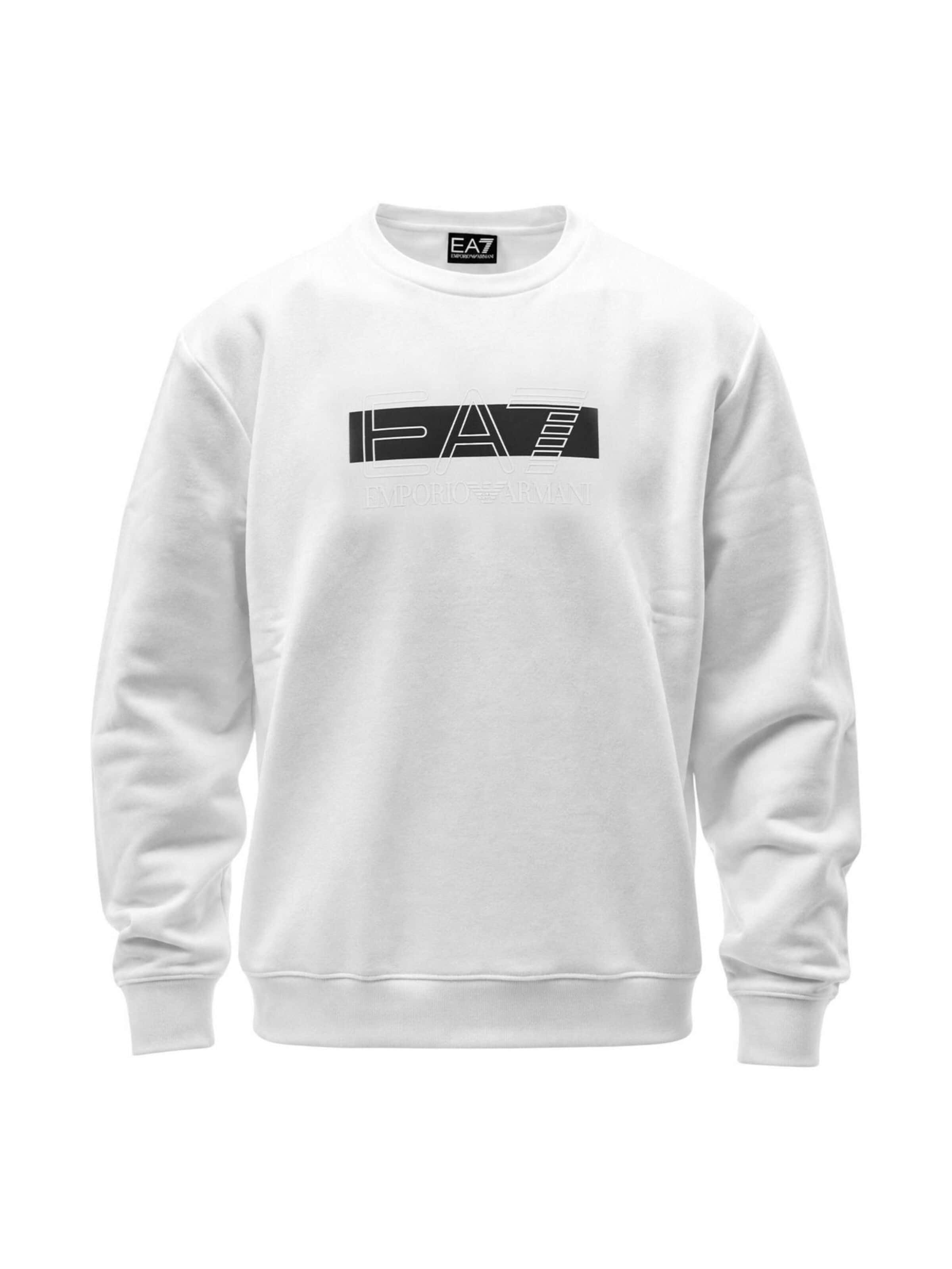 Felpa '7M002425 AF10377' di EA7 Emporio Armani in bianco: frontale