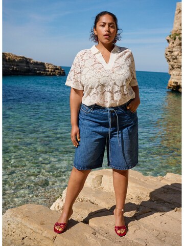 Zizzi Regular Shorts 'Tami' in Blau