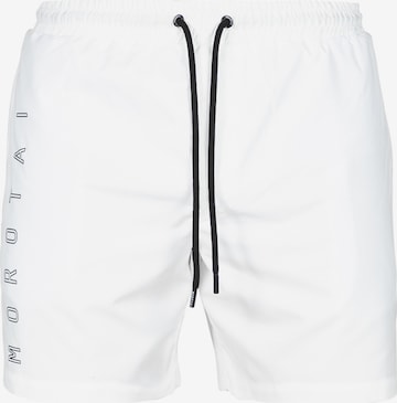 MOROTAI Regular Board Shorts in White: front