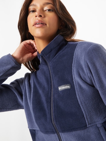 COLUMBIA Athletic Fleece Jacket 'Benton Springs' in Blue