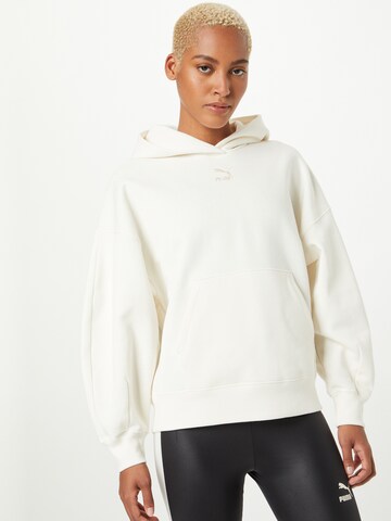 PUMA Sweatshirt 'Classics' in White: front