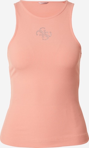 GUESS - Top 'GUENDALINA' em laranja: frente