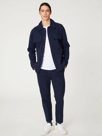 DAN FOX APPAREL Regular Fit Hemd  'Arvid' in Blau