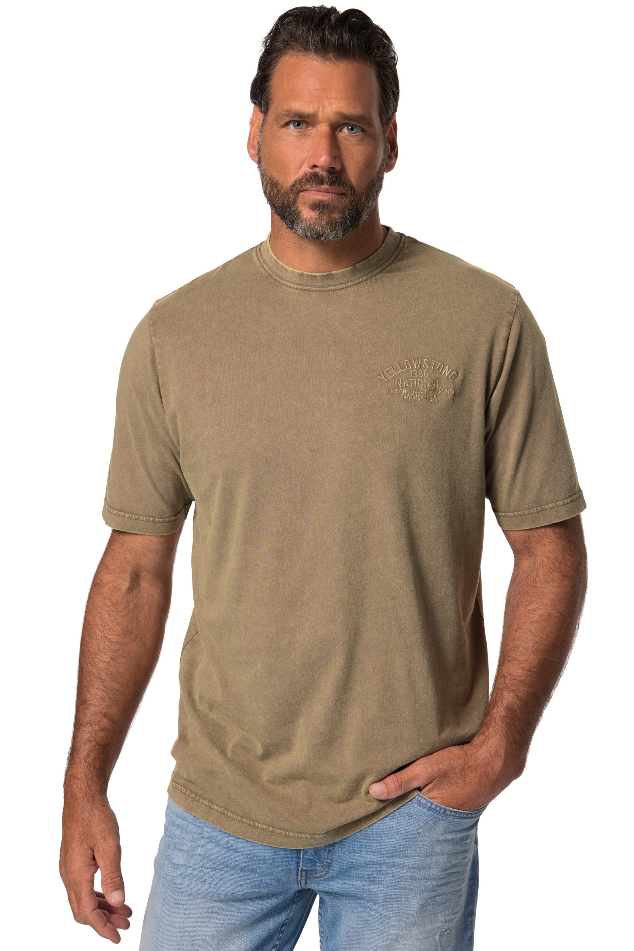 JP1880 Shirt in Beige: front