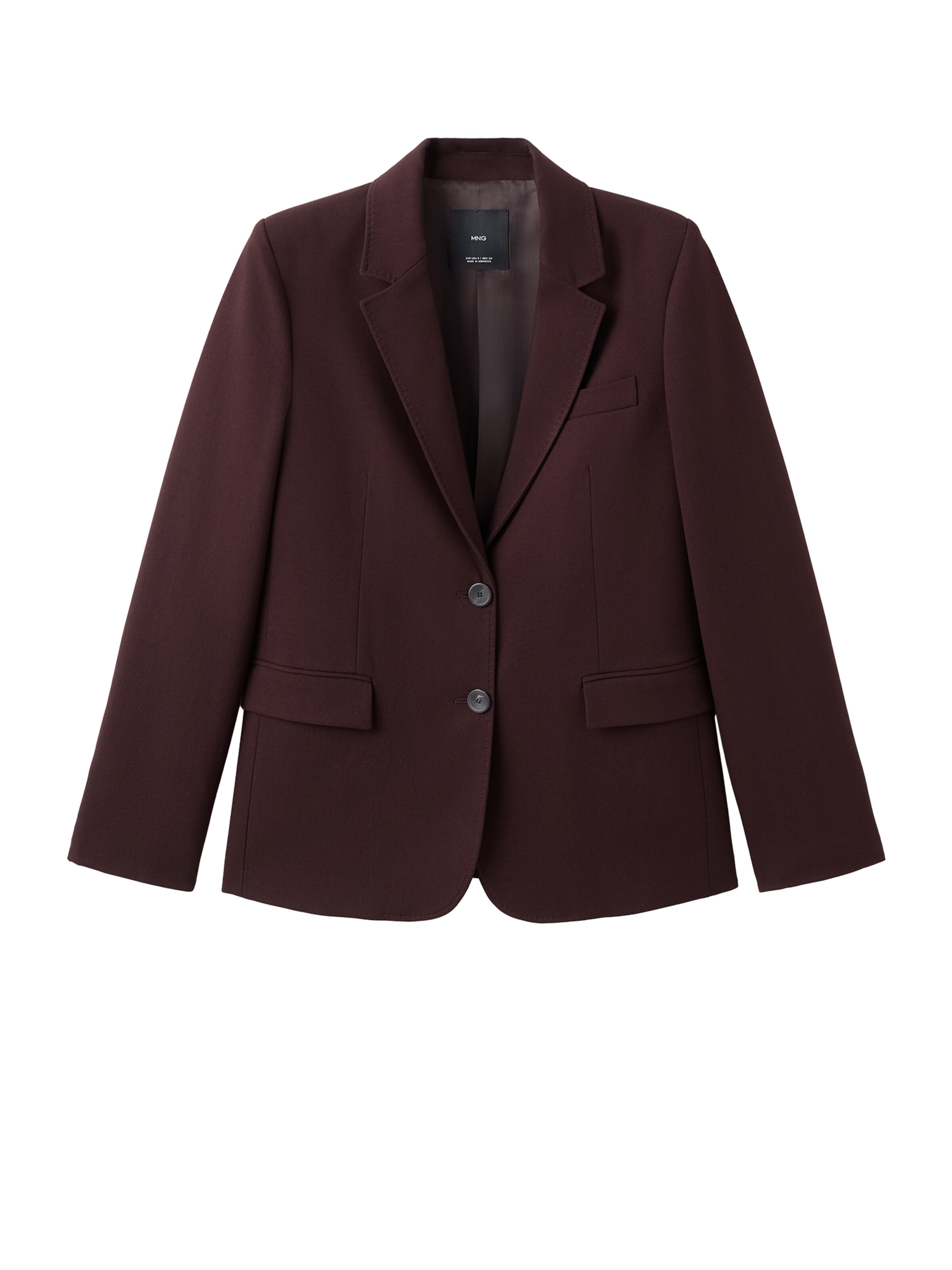 MANGO Blazer 'BERGEN' | burgund barva, Prikaz izdelka