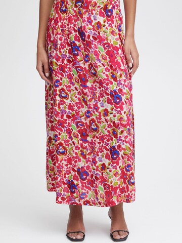ICHI Skirt ' Marrakech ' in Pink: front