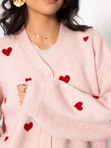 SASSYCLASSY Oversizestrickjacke in Pink