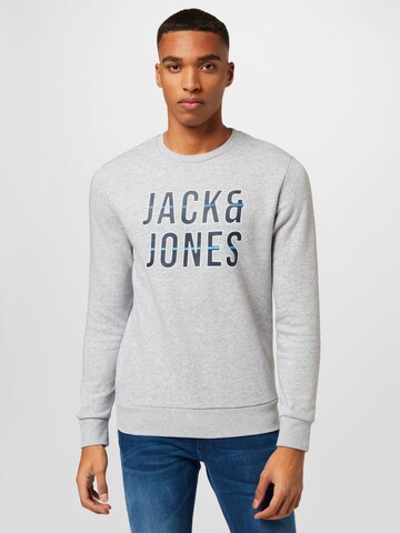 JACK & JONES Sweatshirt 'Xilo' in Grey: front