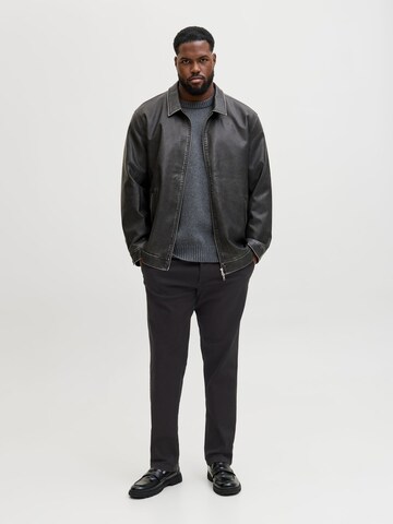 Jack & Jones Plus Slimfit Chino kalhoty 'JPSTMarco JJDave' – černá