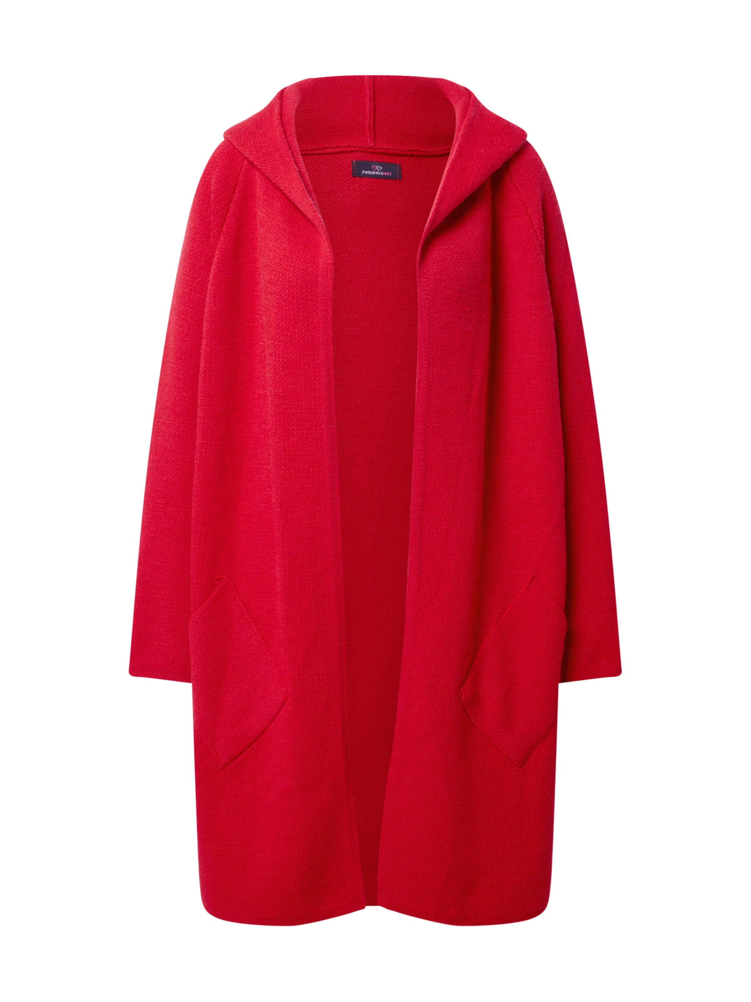 Zwillingsherz Cardigan 'Annabell' i rød: forside