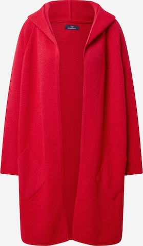 Zwillingsherz Knit cardigan 'Annabell' in Red: front