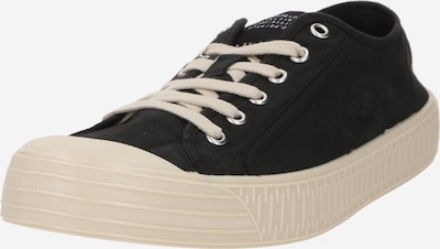 AllSaints Baskets basses 'SHERMAN' en noir / blanc cassé, Vue avec produit