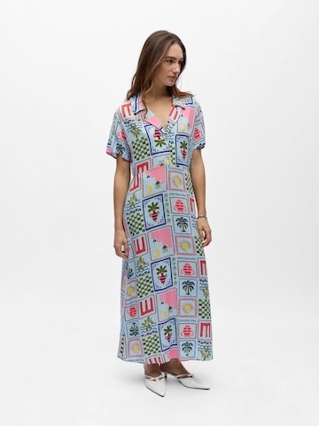 OBJECT Jurk 'OBJEDIE' in Blauw: voorkant