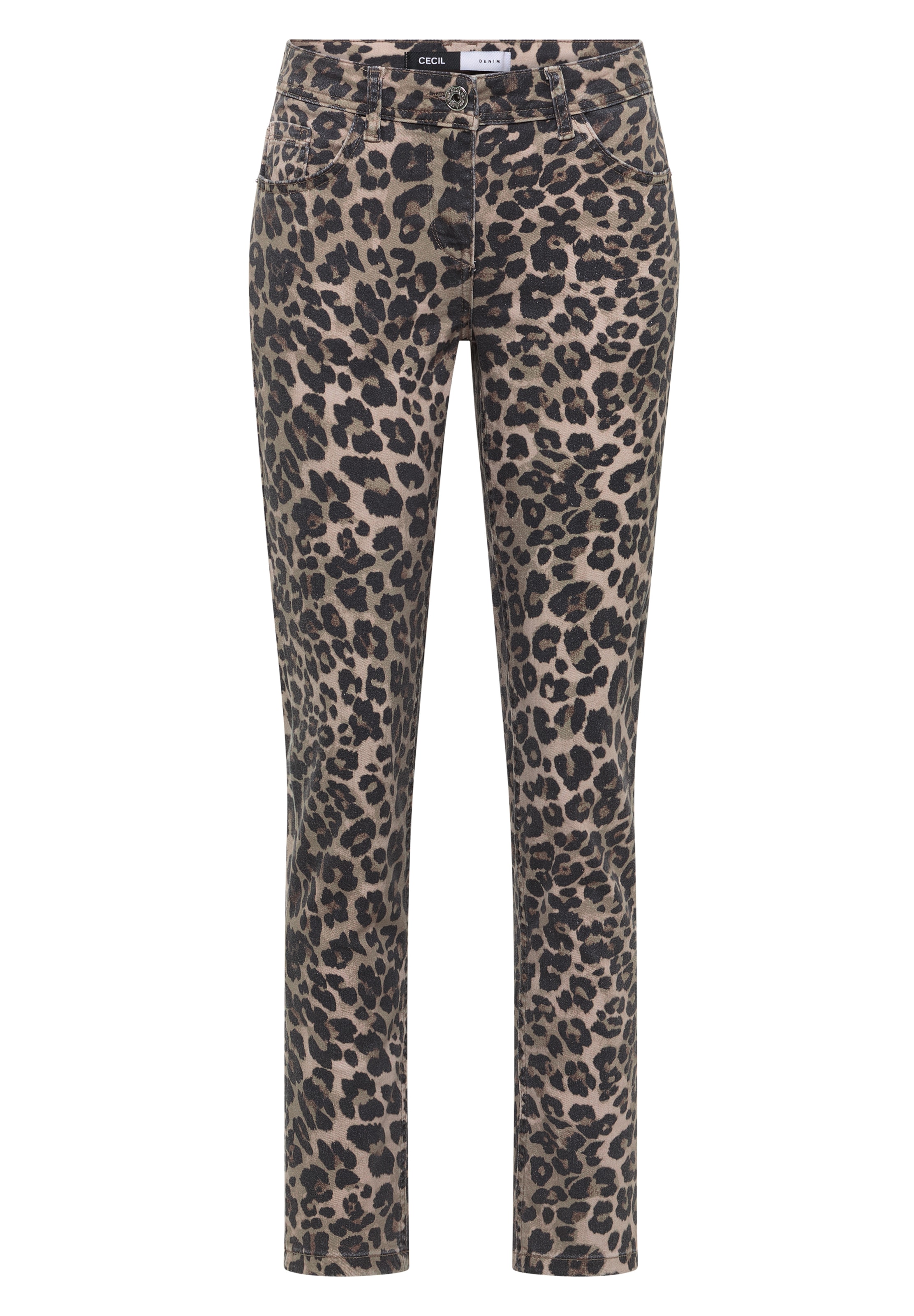 CECIL Regular Jeans in Beige: Vorderseite