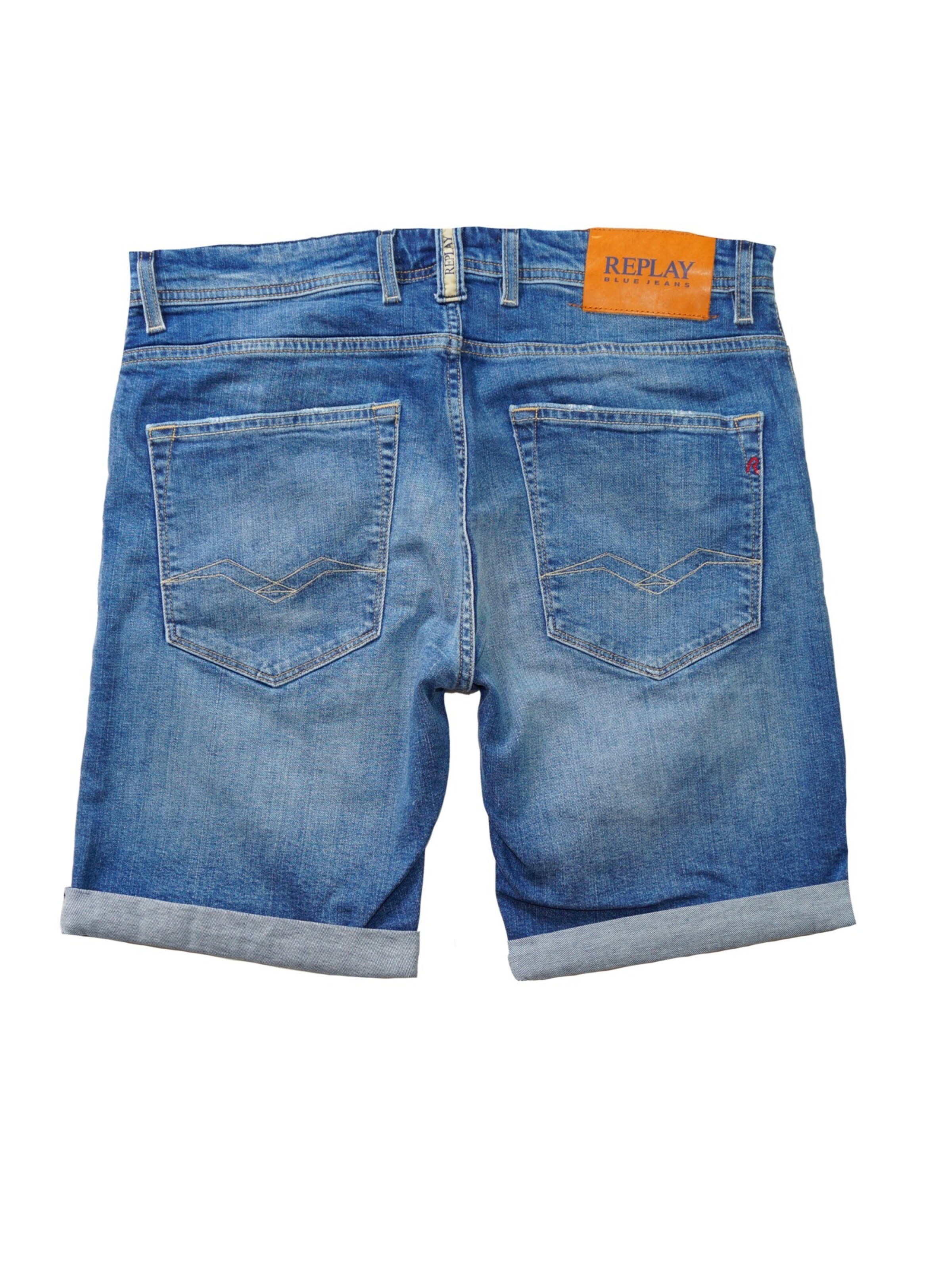 Effilé Jean REPLAY en bleu