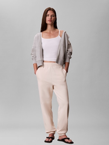 Calvin Klein Loose fit Sports trousers 'Terry' in Beige: front