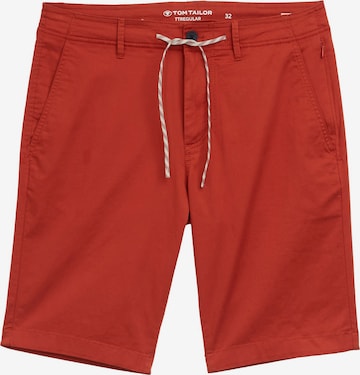 Regular Pantalon chino TOM TAILOR en orange : devant