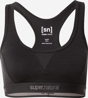 Bustier Soutien-gorge de sport 'TUNDRA220' super.natural en noir : devant