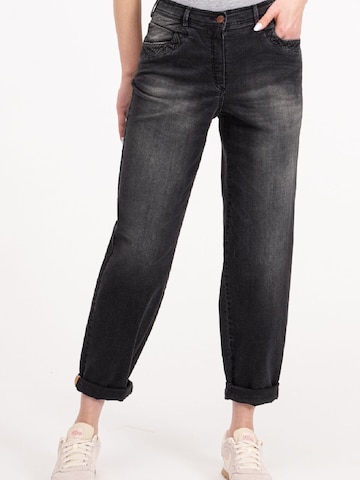 Recover Pants Loosefit Jeans in Zwart: voorkant
