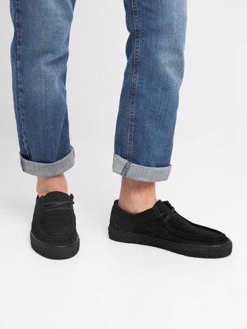 Mocassin 'CHAD' Bianco en noir : devant