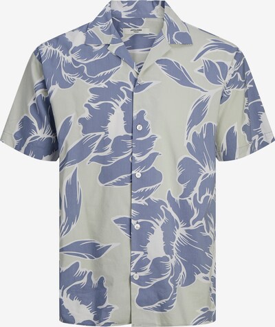 JACK & JONES Button Up Shirt 'Palma Resort' in marine blue / Pastel green / White, Item view
