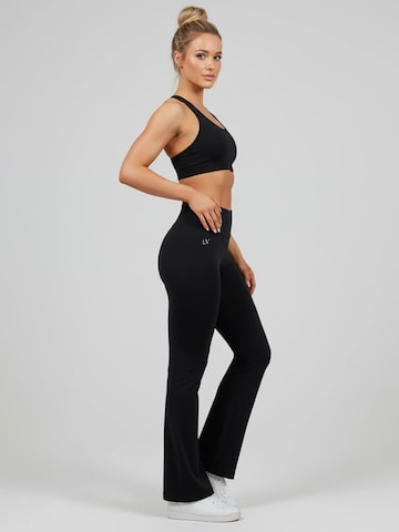 La V Flared Sportbroek 'Noa' in Zwart