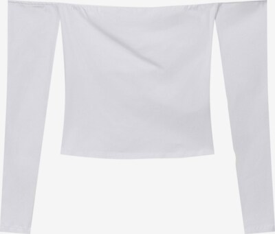 Pull&Bear T-shirt en blanc, Vue avec produit