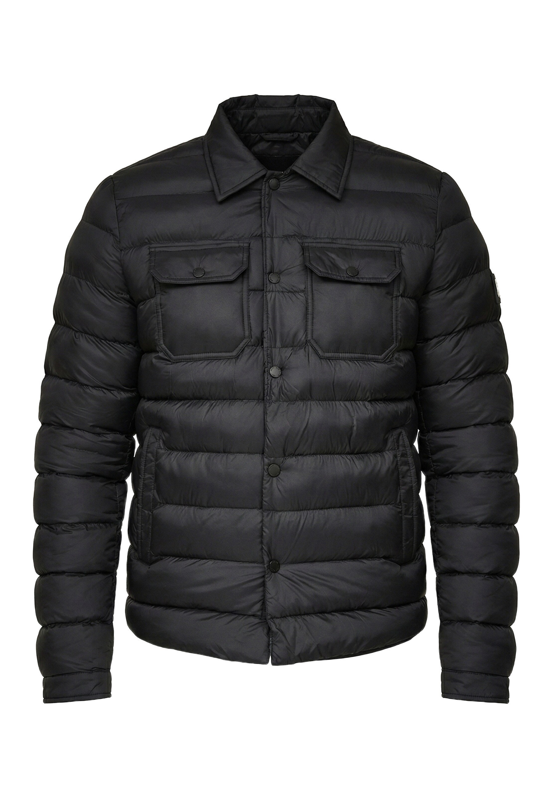 Giacca di mezza stagione di Alessandro Zavetti in nero: frontale