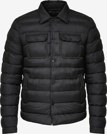 Veste mi-saison Alessandro Zavetti en noir : devant