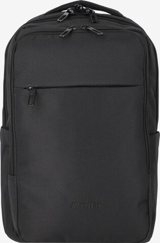 Worldpack Backpack in Black: front