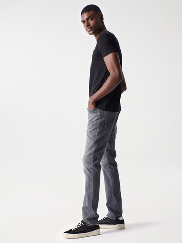 Salsa Jeans T-shirt 'Palm Beach' in Schwarz