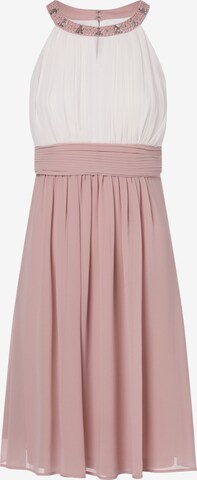 Robe de cocktail Marie Lund en rose : devant