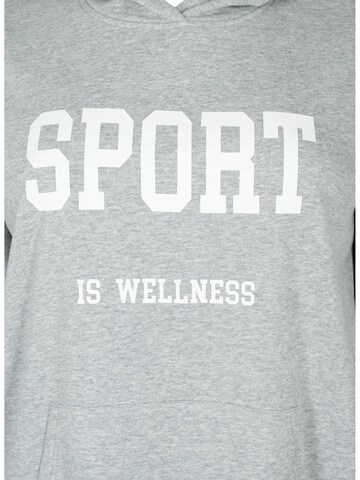 Sweat-shirt 'Carala' Active by Zizzi en gris