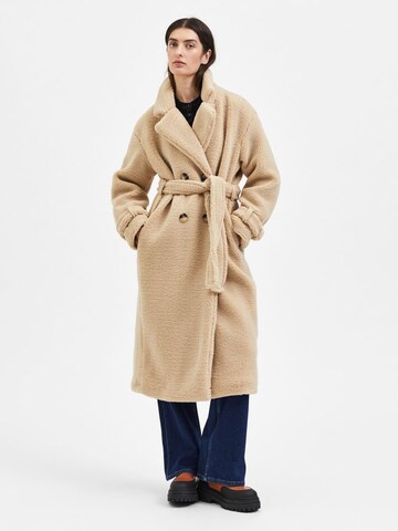 SELECTED FEMME Winter Coat 'BETTY' in Beige