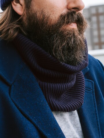 Fawler Scarf ' Frisco ' in Blau: Vorderseite