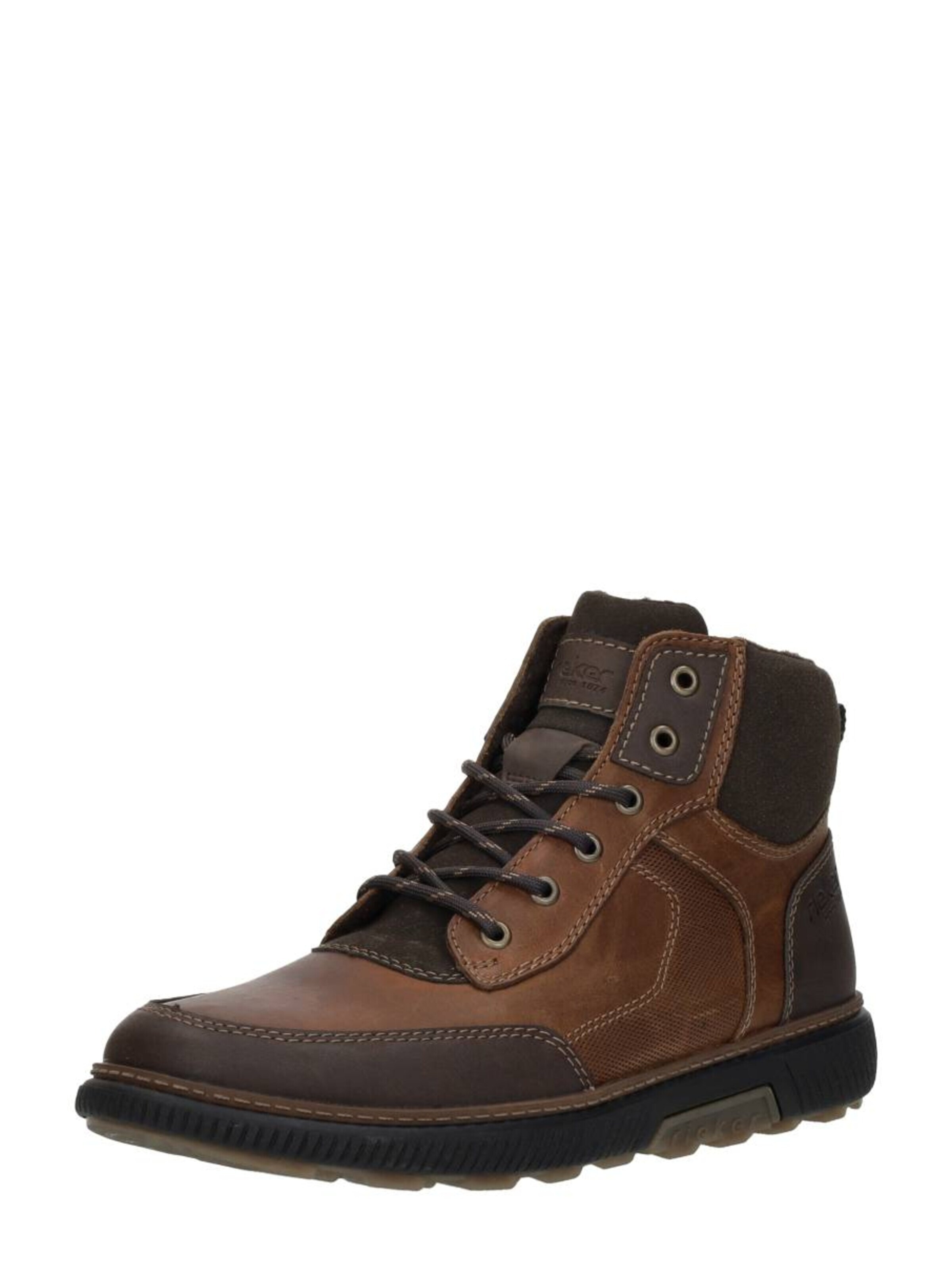 Rieker Lace-up boot 'Veterschoenen Hoog' in Brown: front