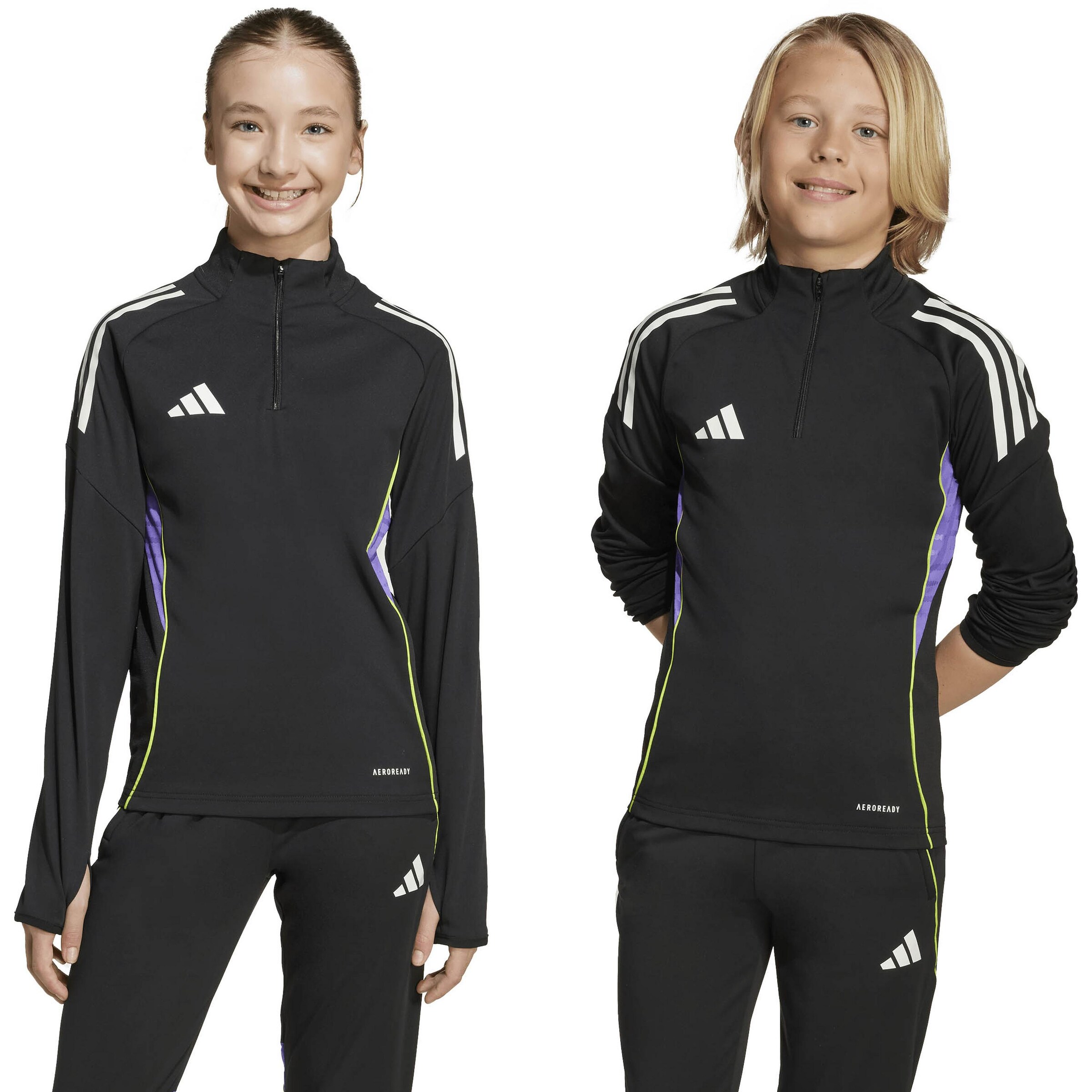 ADIDAS PERFORMANCE Athletic Sweatshirt in Black: front