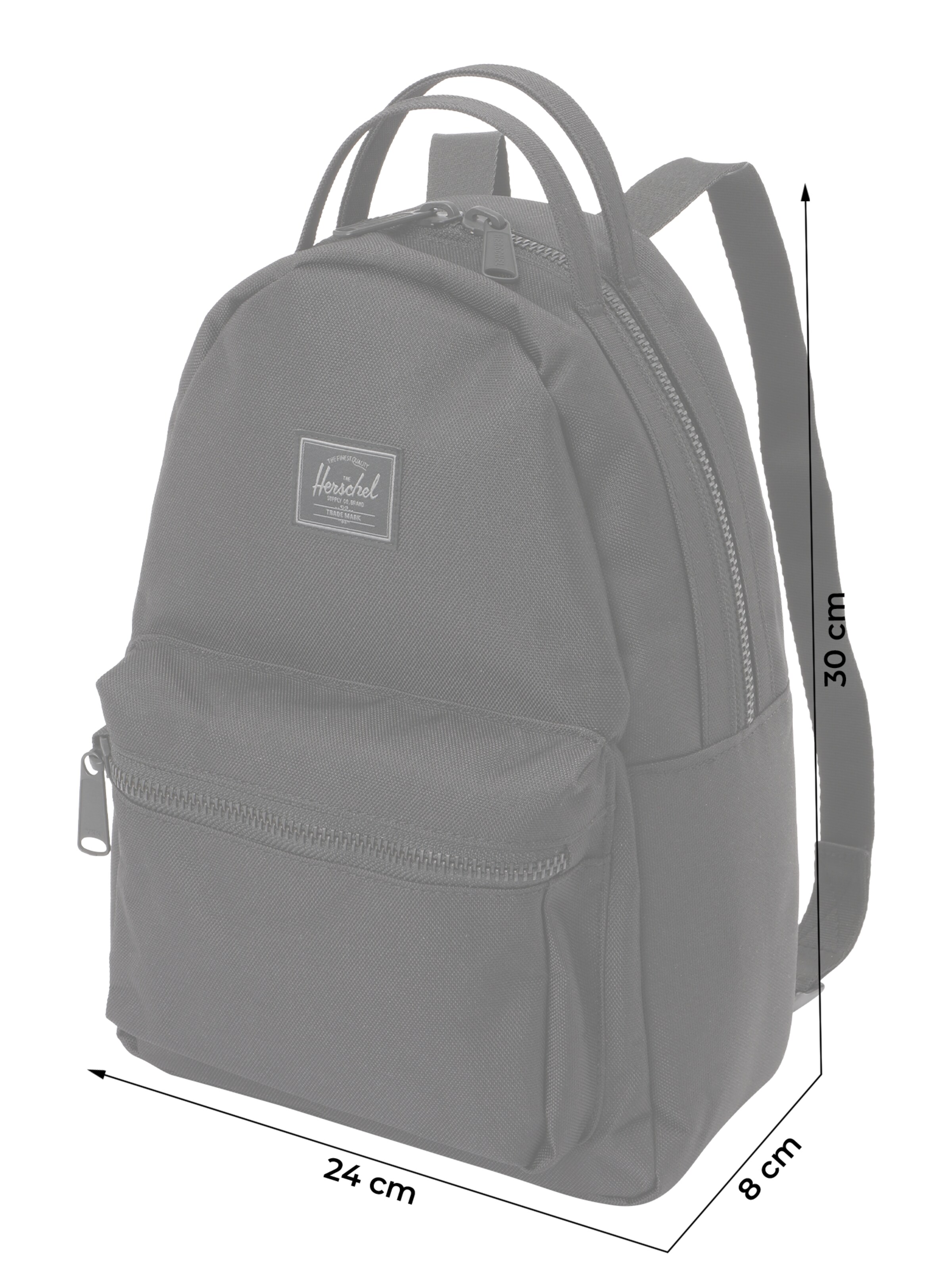 Herschel Hátizsák 'Nova' - fekete: elől