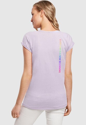 Merchcode Shirt 'Hope Rainbow' in Purple