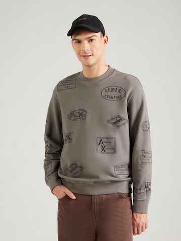pilka ARMANI EXCHANGE Megztinis be užsegimo: priekis