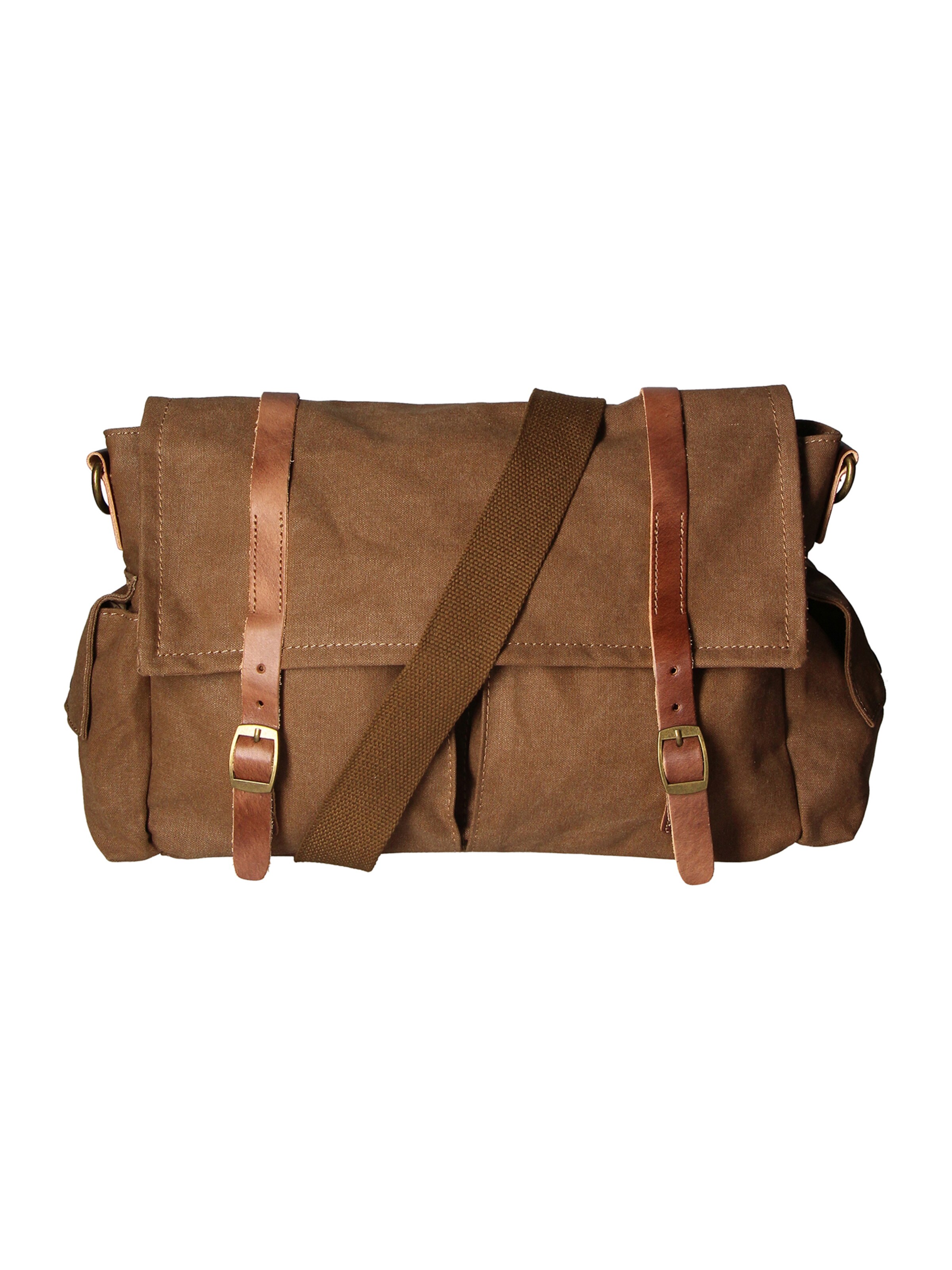 Borsa a tracolla di Gave Lux in marrone: frontale