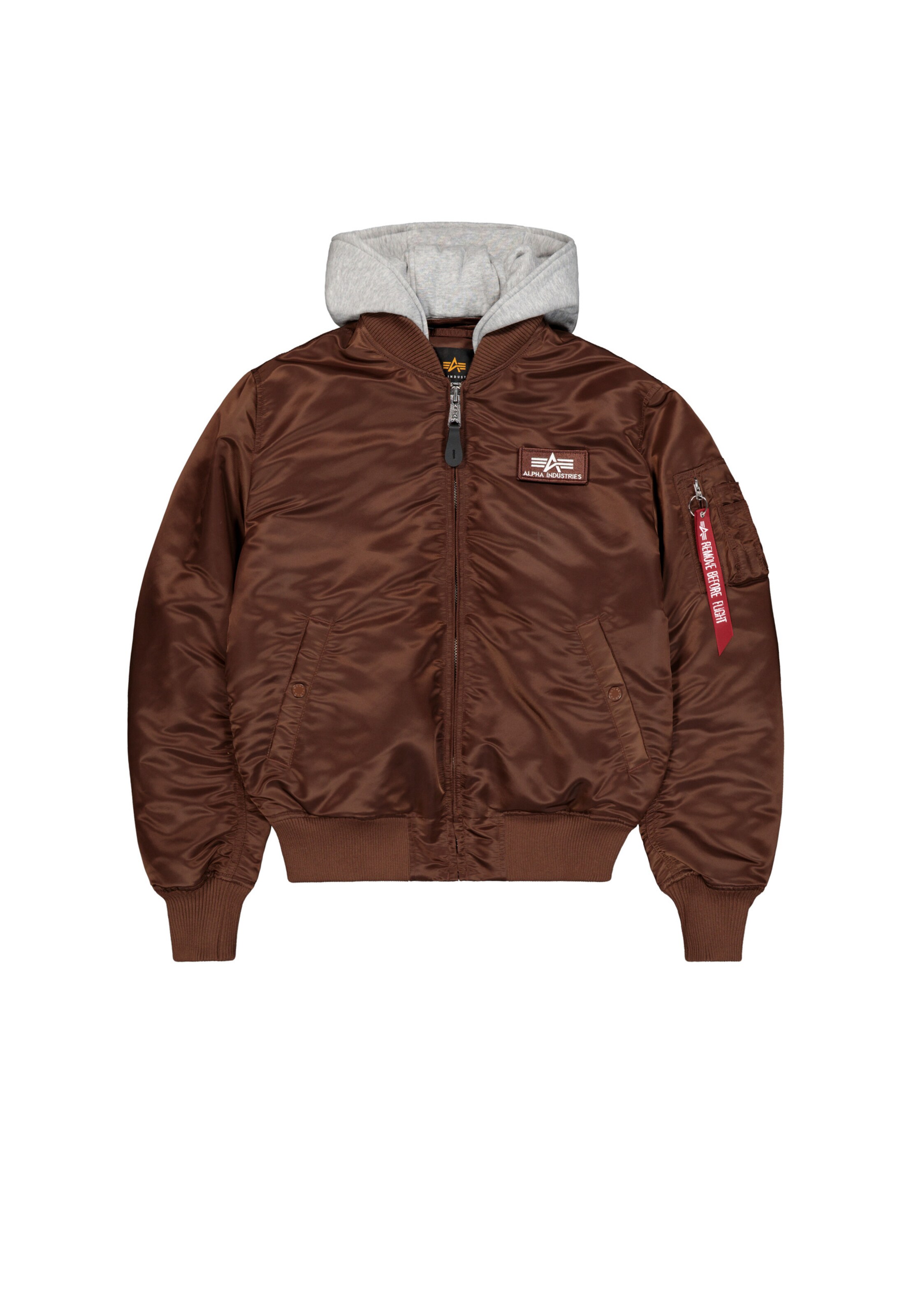 Veste mi-saison 'MA-1' ALPHA INDUSTRIES en marron : devant
