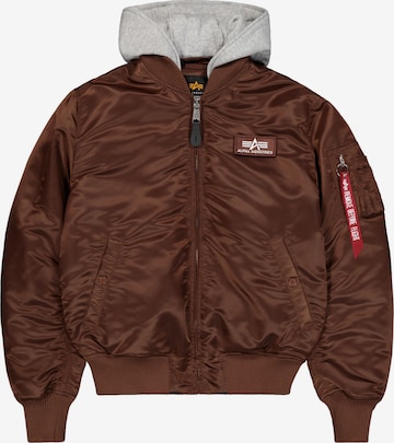 Veste mi-saison 'MA-1' ALPHA INDUSTRIES en marron : devant