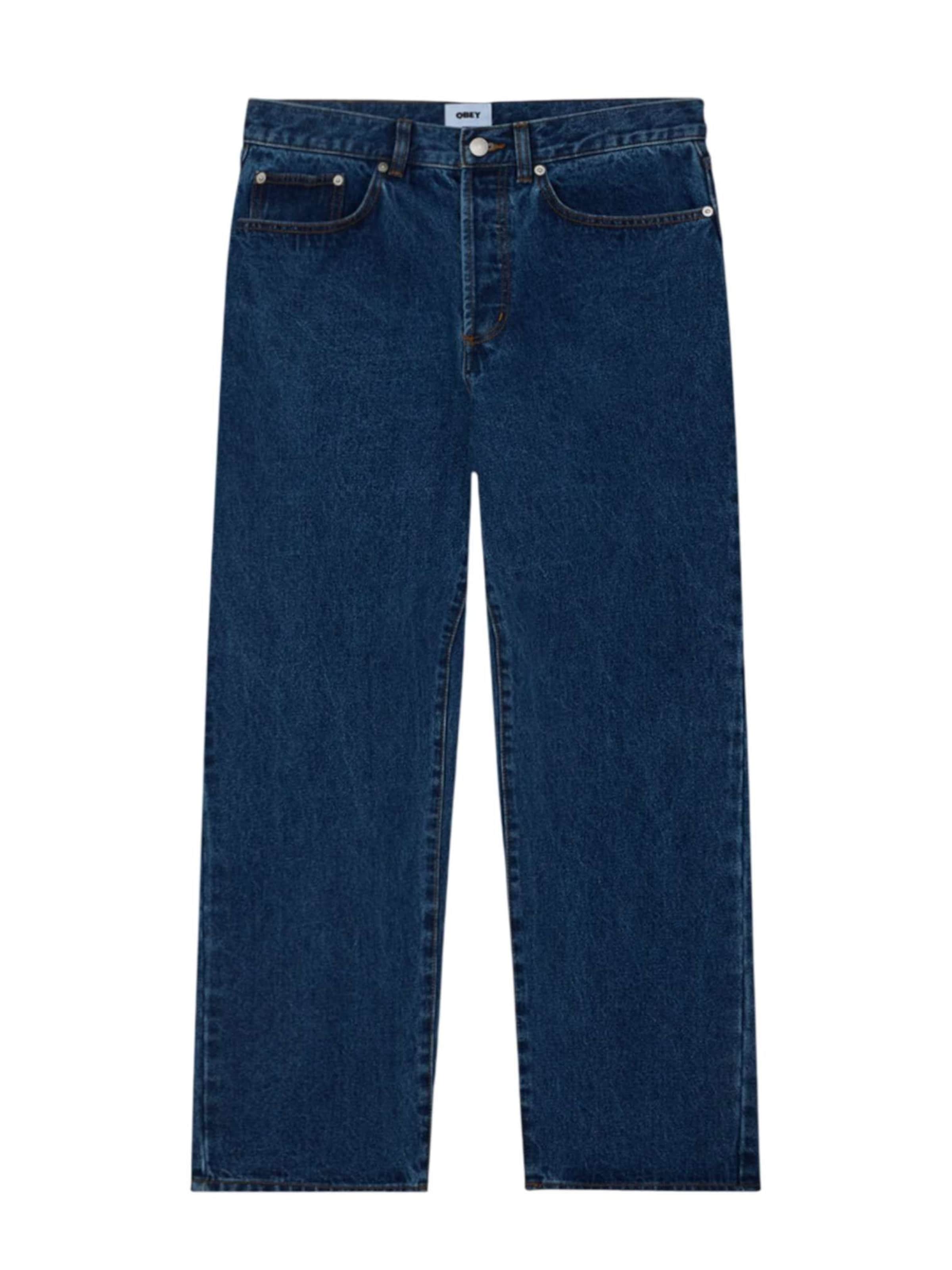 Obey Regular Jeans in Blue: front