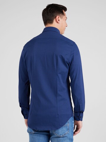 Tommy Hilfiger Tailored Úzky strih Košeľa - Modrá