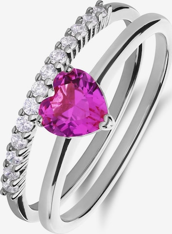Bague Lucardi en violet : devant