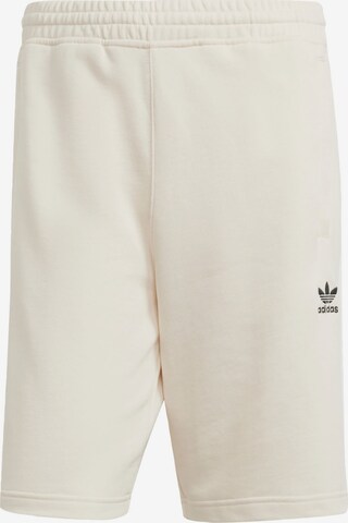 ADIDAS ORIGINALS Regular Pants 'Essentials' in White: front